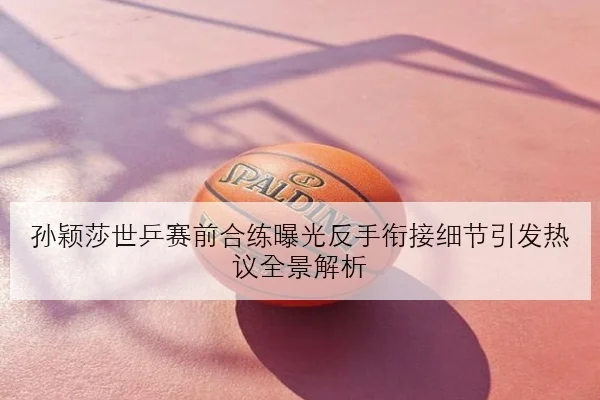 孙颖莎世乒赛前合练曝光反手衔接细节引发热议全景解析